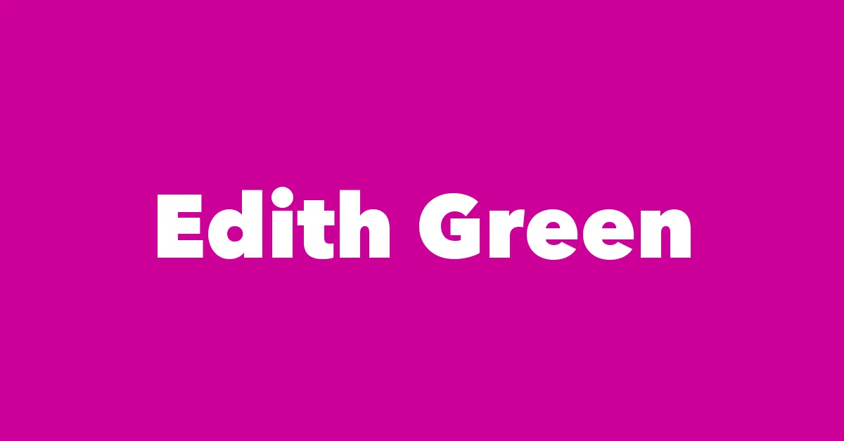 Edith Green
